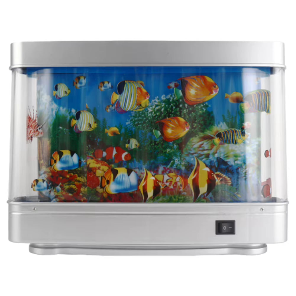 LED Artificial Aquarium Night Light Dynamic Fake Fish Tank Light Tropical Fish Sensory Aquarium Lamp Gift for Kids